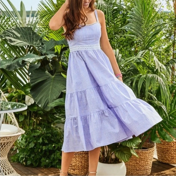 Lilly Pulitzer Olivet Stretch Midi Dress Size 10 - Picture 1 of 6